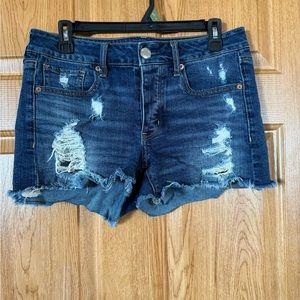 American Eagle denim shorts , size 4, Tom girl
